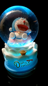 Kotak Musik / Bola Kaca / Snowball / Waterball / SnowGlobe / Bola Kristal Doraemon Uk Medium