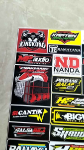 STIKER MINIATUR SOUNDSYSTEM BAHAN CROMO (TIDAK ANTI AIR)