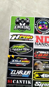 STIKER MINIATUR SOUNDSYSTEM BAHAN CROMO (TIDAK ANTI AIR)