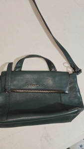 Preloved Mandarina D. Italy Green Sling BagGenuine Leather Bag