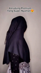 JILBAB KERUDUNG PREMIUM SERUT PINGGIR SIZE S M L XL XXL
