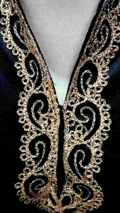 Kebaya Bludru Kartini Bordir Stik Terbaru