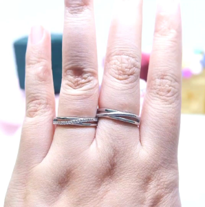 Cincin Couple Silver Adjustable S38 | Pasangan | Nikah | Lamaran | Hadiah | Tunangan 925 Perak | Aksesoris Pria Wanita