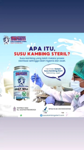 susu kambing steril