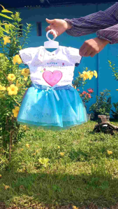 BAJU bayi Perempuan 0 6 bulan SEtelan Jumper Love baju bayi anak cewek Akikah PEsta Formal Pakaian bayi perempuan cewek Newborn baru lahir SET tutu murah untuk bayi lucu Kekenian 1 paket Korea gemes Rok tille lapis 2 umur 1 2 3 4 5 6 bulan Rok tutu viral