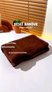 keset handuk kamar mandi hotel tebel yerap air bahan 100%caton ukuran70x40
