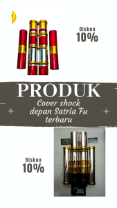 Cover shock depan satria Fu dan satria fi model terbaru