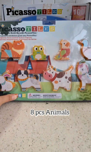 Picasso tiles magnetic tiles action figure can compatible with another magnetic brands