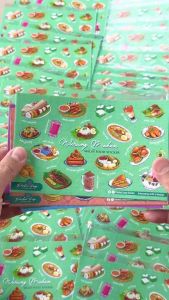 Sticker Design Asian Popular Heritage Food Cute Illustration Drawing Concept (BUY 10 FREE 1)