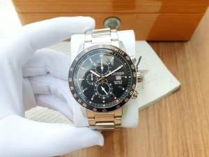 Đồng Hồ Nam Citizen AN3681-57E Quartz Size 44 Black Dial Chronograph