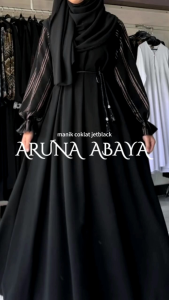 ARUNA ABAYA - Abaya Fursan Polos by Asy Syakira Fashion Temboro