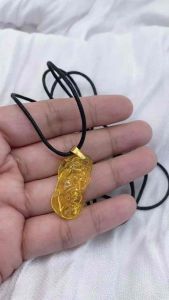Pi Yao Citrine Money Catcher Necklace