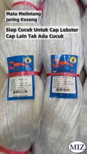 030 x 3" 3 1/2" 4" 4 1/4" 4 1/2" 5" 5 1/2" x 100MD x 600ML Mata Melintang Fishing Net Jaring Tangsi PukatIkan JaringBaru
