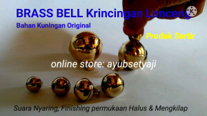 Krincing kuningan no7 ( D4cm ) Bel bandul Lonceng 07 Kuningan klintingan Bulat klinting Gowok Barong JUMBO no 7 aksesoris tari jaranan barongan lonceng kambing sapi lonceng pagar rumah