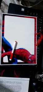 WHITEBOARD BACK TO BACK LAMINATED A4 WITH FREE MARKER (choose or pm us )