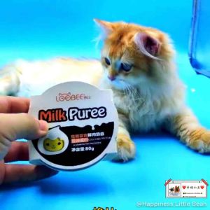 LooBee Functional Milk Purée Snack Canned for Dog/Cat 80g 撸比功能性羊奶炖肉丝 单一肉源 犬猫通用零食罐Kuching益生菌胶原蛋白软骨素鱼油补水