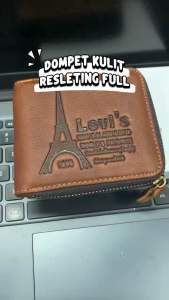 Dompet pria kulit resleting full