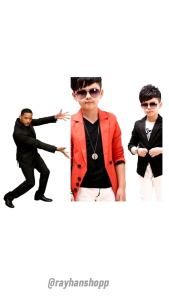 Blazer anak laki-laki import one set sama kaos