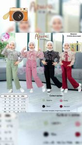 Azura Oneset: Setelan Baju Anak Blus & Celana Usia 2 sampai 12 tahun