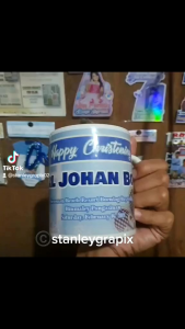 CUSTOMIZED OR PERSONALIZED SUBLIMATION MUGS AND CLEAR MUGS WITH FREE BOX RIBBON AND GREETING TAG
