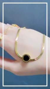 Selamat Datang di OJI STORE15 Kalung Titaniun gepeng Bulgary Terbaru anti karat dan luntur