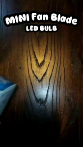 Minifan blade lampu bohlam lipat mini model kipas led E27