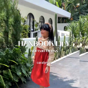 DRESS ANAK KONDANGAN KOREAN STYLE LILY BAHAN LINEN