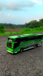 MAUDI JB5 ASYROF MSM Mainan Anak Miniatur Bus Set Hadiah Anak Pajangan Full Lampu Toy