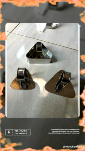Cetakan Onigiri Segitiga Sushi Nasi Besar Kecil + Penekan Cromboloni Cronigiri ukuran Dm 6-10cm tinggi 4cm bahan stainless