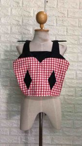 เสื้อสายเดี่ยว ลายชิโนริ ซิปข้าง ผ้าคอตตอน ผ้าดีมาก ผ้าหนา