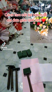 Cốt nhựa cắm hoa tươi  -  hoa sáp _ hoa lụa _ hoa tiền