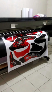 Stiker Decal All New NMAX Full Body Motif Hayabusa Merah