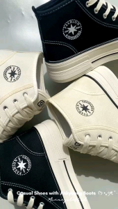 Minangstuff.id Jinkyoung Boots Sepatu Sneakers Wanita Korea Import Mt-081