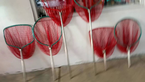 Serokan Ikan Stainless besar Lele Galatama Jaring Nilon Gagang Panjang Bisa Telescopic