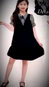 Dress Korea Anak Perempuan Remaja 12 - 17 Thn Casual Midi Valencia DSKN