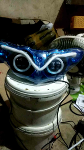 Daymaker Reflektor Kedok Headlamp Kepala Lampu Depan Yamaha Jupiter Z New Burung Hantu 2006-2009 Custom Daymaker Plus Alis