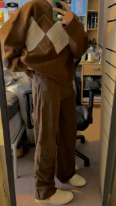 Celana Corduroy Pria Gombrang Panjang Oversize Murah