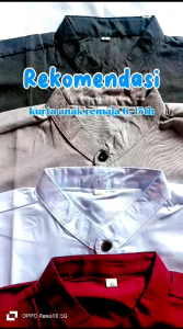 atasan baju hanafi usia 6-15tahun//baju koko remaja sd-smp