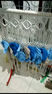 hiasan dinding gantung belakang sova-hiasan dinding corner-tirai daun warna
