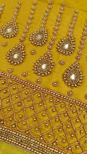 Aari works saree blouse material