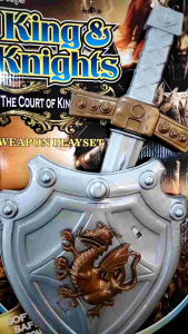King and knights with shield 2n1 for props
