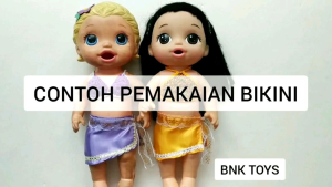 Baju Boneka Alive Size-M Bikini Baju Renang Rok Pantai Bra Tanktop Mini Boneka