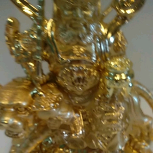 องค์ไฉ่ซิ้งเอี๊ยะนั่งเสือ(ปราบหนี้)สูง10นิ้ว