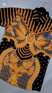 Kemeja Batik Pria Casual Kantoran Full Furing Jumbo Modern Premium Pria Lengan Panjang Hem Atasan Slimfit Dewasa Mewah Motif Parang Kembang