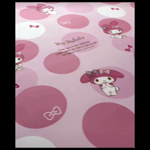 Cadar Katil Kuromi Melody Cinammoroll 3 In 1 Sekali Sarung Bantal卡通美乐蒂床笠单件床罩加厚学生宿舍床垫套库洛米磨毛床罩三件套Cartoon My Melody Fitted Sheet Mattress Cover Kuromi Flannel Bedding Set (3-Piece Set)