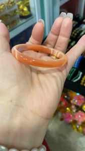 Vòng mắt mèo đỏ cam bản hẹ 8li