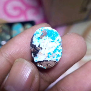 Batu akik pirus, firuz, persia lawas, porselen & mengkilap