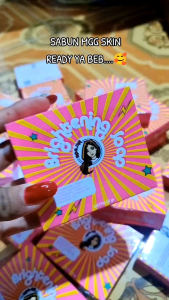 [ EXTRA SALE MGGSKIN ] READY BRIGHTENING SOAP SABUN MGGSKIN SABUN PEMUTIH SUPER MENCERAHKAN KULIT BPOM HALAL
