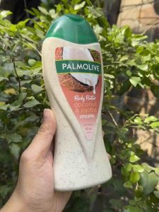 Sữa tắm tẩy tế bào chết Palmolive Body Butter Coconut Scrub Jojoba Exfoliating Body Wash
