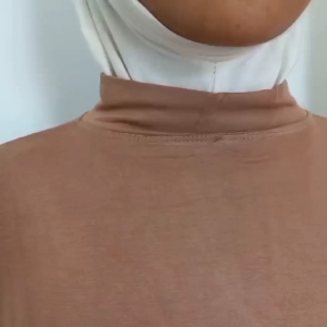 Inner Gamis Lengan Panjang Kerah tinggi Gamis Polos